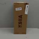 KSIIA Orthopedic Dog Bed Dog Crate Bed Waterproof for Large Dogs Deluxe Plush Washable Pet Mat with Egg Crate Foam & Removable Cover, 35 x 22 Inch, Gray