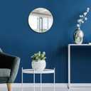 Itrue 12 Inch Small Round Wall Mirror, Gold Metal Frame Decorative Circle Mirror with Wall Mount Hook for Bathroom Bedroom Entryway Accent Mirror, Not Full Size