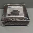 FestiCorp Sofa Cover, Velvet Couch Covers for Dogs, Stretch Sofa Slipcovers, Thick Furniture Covers for Pets, Washable Chair Cover, Armchair, Brown (Small)