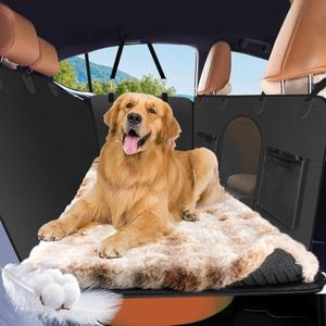 55" x 26" Dog Bed for Car Back Seat, Backseat Pet Bed with Upgraded Non-Slip Bottom, Dog Sleeping Mattress with Washable Removable Cover, Fit for Backseat Extenders, Sofa, Travel Friendly