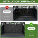 Cargo Liners for 2025 2026 7 Seats Ford Expedition/Lincoln Navigator Standard Trunk Mat with Seat Back Cover Accessories, All Weather Rear Cargo Mat Backrest Protector (Not for Max & L Models)