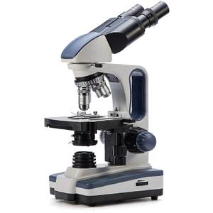 SWIFT SW350B 40X-2500X Magnification, Siedentopf Binocular Head, Research-Grade Compound Lab Microscope with Wide-Field 10X and 25X Eyepieces, Mechanical Stage, Abbe Condenser