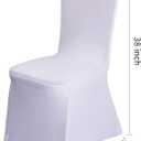 100 Pcs White Washable Removable Universal for Wedding Party Dining Banquet Polyester Spandex Stretch Slipcovers Chair Covers