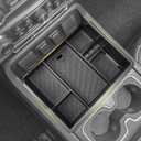 X-TKER Front Center Console Organizer Storage Tray Compatible with 2014-2018 Chevy Silverado/GMC Sierra 1500 & 2015-2019 Silverado/Sierra 2500HD 3500HD Accessories, Full Console, Seats ONLY