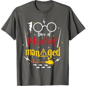 Student 100th Day Managed Wizard Magic 100 Days Of School T-Shirt,XL