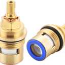 Ceramic Valve for Kohler 1000187 & 1000188, 3/4" Ceramic Cartridge Counterclockwise Close & Clockwise Close, Faucet Cartridges Replacement Assembly, Fits for Kohler Bath Faucet