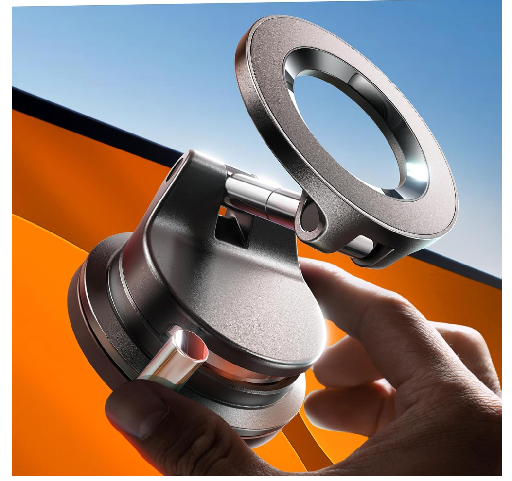 LISEN for Magsafe Car Mount, Phone Holders for Your Car, Magnetic Car Accessories for Women Men Jeep Truck BMW Kits for iPhone 17 Pro Max 16 15 14 13 12, Samsung S26, Black