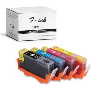 F-INK Full Refillable Ink Cartridge Replacement For HP 564 564XL Ink,Works With Deskjet 3070A 3522 3526 Photosmart 5510 5511 5514 5515 5522 6510 b109a b109n b11 b209a b210a Printer
