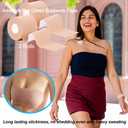 2 x Boob Tape Set, 2 Rolls Boobtapes for Large Breasts A-G Cup, with 2 Types of Nipple Covers, Fashion Stretchable Tit Tape Stick on Bra Beige