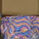 Janmercy 5 Pcs 70s Disco Outfit for Women Hippie Costumes Accessories 70s 80s Halloween Decades Party Cosplay (Medium, Retro)