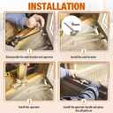 Split Arm Operator for Left Hand with Handle for Replacing Damaged Window Crank Fit Andersen Perma-Shield Casement Window (1982-1995), Stone Color