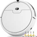 Robot Vacuum Cleaner,2900Pa Powerful Suction Robot Vacuums with Self-Charging,150Mins,Tangle-Free Robotic Vacuums Cleaner, Low Noise, Ideal for Hard Floor, Low-Pile Carpets & Pet Hair (White)