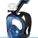 Greatever Full Face Snorkel Mask, Snorkeling Gear for Adults with Latest Dry Top Breathing System and Detachable Camera Mount, Foldable Snorkel Mask Adult, Snorkels Anti-Fog & Anti-Leak