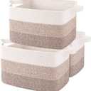 OIAHOMY 3 Pack Storage Baskets for Organizing, 13''X9.85''X8.7'' Storage Bins,Woven Basket with Handles, Toy Storage Bin, Stylish Room Decor Basket