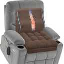 baibu Extra Large Memory Foam Recliner Cushions with Lumbar Support Pillow for Elderly, 20x20x5 Inch Thick Dual-Layer Patent Design Non-Slip Recliner Seat Cushion for Reduce Hip & Lumbar Pain, Brown