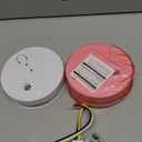 2 Pack Smoke Detector, Photoelectric Sensor Battery-powered Fire Smoke Alarm, LED warning light 85 dB alarm sound, low battery warning, mute and test buttons, suitable for living rooms, bedrooms, etc.