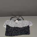 Holipick womens Full Coverage (X-Large, Black and White Dot)