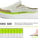 TIDU Women's Orthopedic Shoes Arch Support Slippers for Plantar Fasciitis Diabetic Casual Slip On Mules Comfortable Walking Canvas Loafer (9, Yellow)