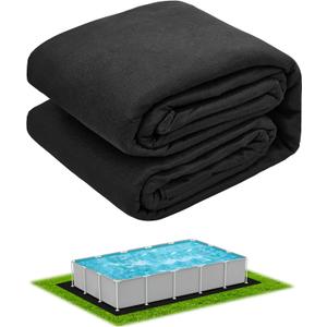 7.5' 11' Rectangle Pool Liner Pad for Above Ground Pool, Durable Pre-Cut Under Pool Padding, Puncture Protection and Extend Liner Life