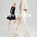 LOVEVOOK Laptop Tote Bag for Women, Office Work Bag Briefcase fit for Laptop, Large Capacity Teacher Bag Handbag