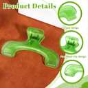 2 Pcs Book Page Holder Clip, Transparent Green Book Opener Holder for Reading Practical Reading Accessories for Home Office School Magazines Notebook Cookbooks Music Sheets Documents Journal