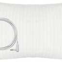 Grounding Pillowcase King Size with 10% Silver Fiber & Soft Cotton, Grounding Pillow Case with 15ft Grounding Cord, Grounding Pillow Cover for Better Sleep Improve Energy(White, 20x36in)
