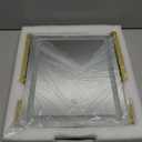 PRIMETEK Vanity Mirror with Lights, 16"x14" Large LED Lighted Makeup Mirror, Hollywood Makeup Mirror, Touch Screen, 3-Color Lighting, 5X Magnification, for Vanity Desk Tabletop, Bedroom, Gold