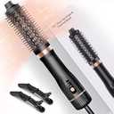 Hot Air Brush, Updated Version Thermal Brush & Hair Dryer Brush One Step Volumizer, High-Speed 1.5 Inch Negative Ion Blowout Express Thermal Round Brush Salon-Quality Blowouts, Hair Shinier & Smoother