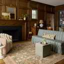 Loloi Rifle Paper Co. Orchard Collection ORH-04 Sand/Multi 8'-3" x 11'-6" Area Rug Machine Washable, Floral, Vintage Inspired, Farmhouse,Printed,Low Pile,Soft,Living Room,Bedroom,Dining,Carpet