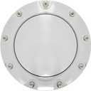 Aluminum Horn Button for 9-bolt Steering Wheels, High Polish Finish 9-Bolt Horn Button, for Most 9-Hole Flat Horn Buttons on the Market Steering Wheel Accessories
