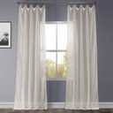 HPD Half Price Drapes Linen Sheer Curtains 120 Inches Long Linen Curtain for Bedroom & Living Room (1 Panel), 50W x 120L, Gardenia