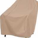 Modern Leisure Basics Patio Chair Cover - Weather-Resistant Fabric - Furniture Protection Perfect for Patio, Deck, and Porch - 33" L x 34" W x 31" H - Khaki