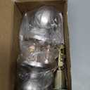 GSCZ Door Knob with Key for Bedroom Door Locks with Keys, Stainless Steel Doorknob with Lock and Key, Ball Door Handle with Key Doorknob with Lock and Key (1 Pack, Satin Nickel)