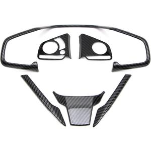 Dreamseek Steering Wheel Cover Strip Trim for 10th Gen Honda Civic 2016 2017 2018 2019 2020 2021 Interior Steering Wheel Decoration Sticker Carbon Fiber Style