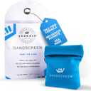 SHAKALO Sand Removal Bag Talc-Free Sand Remover for Beach Days Helps Remove Grains from Skin Without Water Portable Microfiber Beach Accessories Must Haves for Hands, Feet, and Legs Pack 1