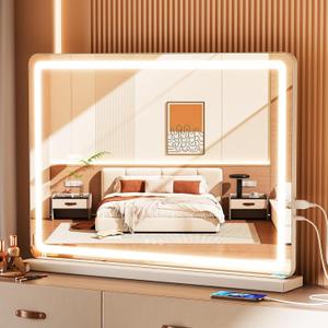 Sweetcrispy 22"x32" LED Vanity Mirror with Lights, Extra-Large