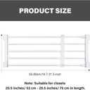 Geetery 4 Pcs Closet Tension Shelf Metal Expandable Closet Shelf Dividers Adjustable DIY Shelf Separators in Closet Tension Rod Storage Rack for Cabinet Kitchen Wardrobe (19.7''-31.5'' X 9.45'')