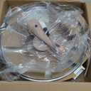 CAROTE 12.5 Inch Non Stick Frying Pan with Lid,White Granite Nonstick Skillet Omelet Pans, Egg Pan Granite Cookware, PFOS & PFOA Free, Pink