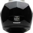 MMG Open Face Motorcycle Helmet, Scooter/Moped/Street, Shiny Black, X-Large