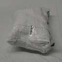 White Fabric Shower Curtain Waffle Weave 72x72