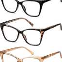 Oversized Reading Glasses Women Cat Eye Style Blue Light Computer Reader Designer Fashion Spring Hinge Eyewear PT2005