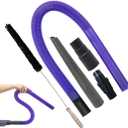 Dryer Vent Cleaner Kit with Extra-Long Flexible Crevice Tool for Shark Navigator NV350 Rocket HV300 HV301 HV322 HV371 HV372 Stratos AZ3002 Rotator NV500 NV501 (Replacement Vacuum Attachments)