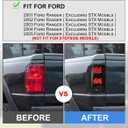 Nixon Offroad Tail Lights for Ford Ranger 2001-2005 Tail Lamps | LED Rear Lights Car Rear Lamps Assembly Replacement 1Pair (Matte Black Housing/Smoke Lens)