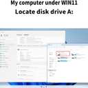 YEY USB 3.5-inch Floppy Disk Drive - External 1.44 MB FDD Reader for Desktop/Laptop PC, Plug and Play Supports Windows 11,10,8,7,XP (Black)