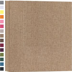 potricher Photo Album for 4x6 600 Photos Linen Cover Extra Large Capacity Picture Book for Family Wedding Anniversary and Baby (Beige)