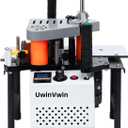 Edge Bander Portable Edge Banding Machine, Straight & Curve Line, Double-Sided Glue Coating, Adjustable Speed, 110V, Durable & Efficient for Professional Edge Banding