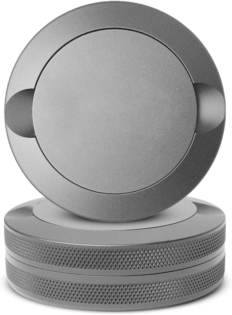 Premium Zyn Metal Can - Waterproof, Moisture & Odor Proof - Metal Zyn Container - Dip Can, Zyn Tin, Zyn Holder with Knurled Edges, Aluminum Zyn Can & Organizer - The Stealth (Gray, Knurled Edge)