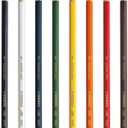 STABILO All Watercolour Effect Pencil - Assorted Pack of 8 Pencils - Black, White, Blue, Green, Yellow, Orange, Red & Brown