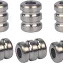 Titanium Lanyard Bead Paracord EDC Beads for Knife Zipper Pull Jewelry Paracord, 550 Paracord Lanyard Beads for Pendant Flashlight Knuckles Bracelet Necklace Parachute Cord Beads