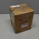 Small Boho Vase for Decor, Rustic Farmhouse Vase for Pampas Grass, Eucalyptus Set and Tiny Stem Flowers, Ceramic for Centerpieces, 5.3 Inch, Wave-Arctic White